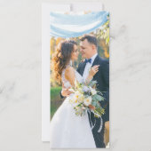 結婚披露宴の後のパーティーの幸せエレガント 招待状 (裏面)