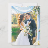 結婚披露宴の後のパーティーの幸せエレガント 招待状 (裏面)