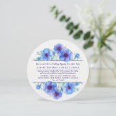 結婚披露宴の後のブルーアネモン 招待状 (スタンド正面)