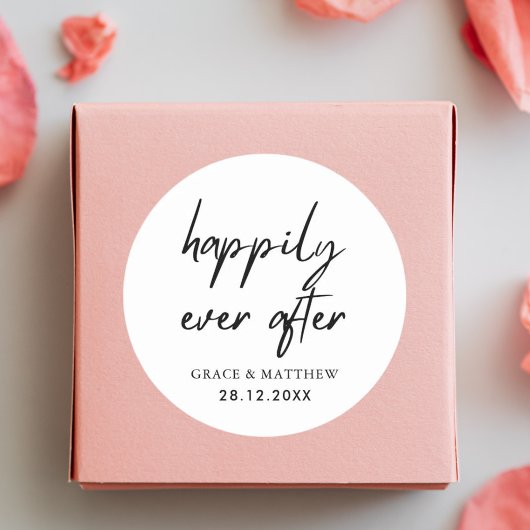 結婚披露宴の後の幸せなパーティー ラウンドシール