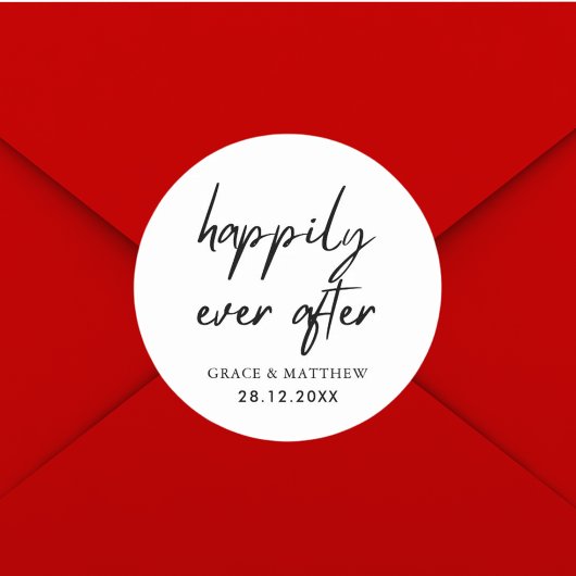 結婚披露宴の後の幸せなパーティー ラウンドシール