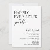 結婚披露宴の後の幸ミニマル福なパーティー 招待状 (正面)