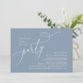結婚披露宴の後の幸モダン福なパーティー 招待状 (スタンド正面)