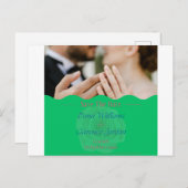 結婚披露宴の招待券 インビテーションポストカード (正面/裏面)