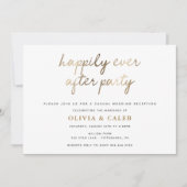 結婚披露宴の招待状を受け取った後ずっと幸せに 招待状 (正面)