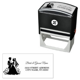結婚披露宴の新郎新婦のアドエレガントレス セルフインキングスタンプ