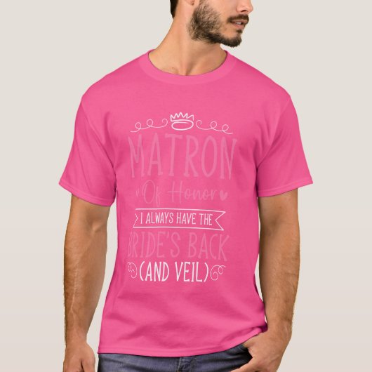 結婚披露宴の花嫁のマトロン Tシャツ (正面)