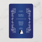 結婚披露宴エンクロージャカード花婿 エンクロージャーカード (裏面)