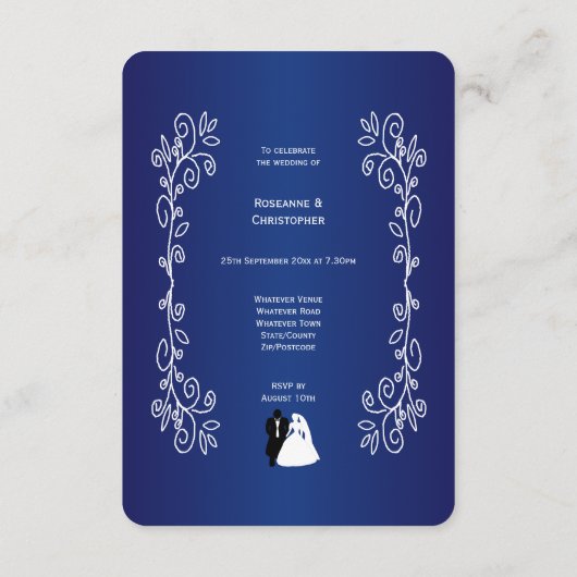 結婚披露宴エンクロージャカード花婿 エンクロージャーカード (裏面)