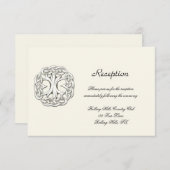 結婚披露宴ケルト族の生命の樹 エンクロージャーカード (正面/裏面)