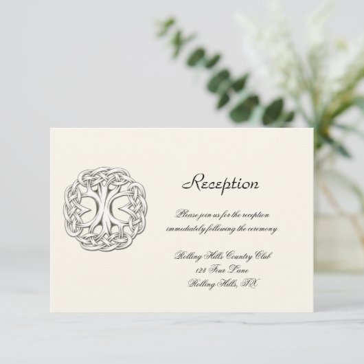 結婚披露宴ケルト族の生命の樹 エンクロージャーカード (スタンド正面)