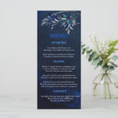 結婚披露宴テーマカードの編集可能メニュー メニュー (スタンド正面)