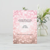 結婚披露宴バラ赤面ピンクライト 招待状 (スタンド正面)