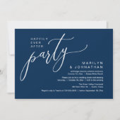 結婚披露宴パーティー後の幸せな時間 招待状 (正面)