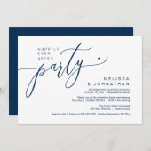 結婚披露宴パーティー後の幸せな時間 招待状 (正面/裏面)