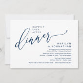 結婚披露宴パーティー後の幸せな時間 招待状 (正面)