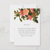 結婚披露宴フローラテンプレート招待状カード 招待状 (裏面)