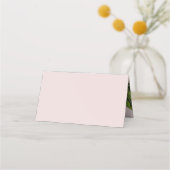 結婚披露宴ヴィンテージピンクフローラ牡丹フラワー プレイスカード (裏面)