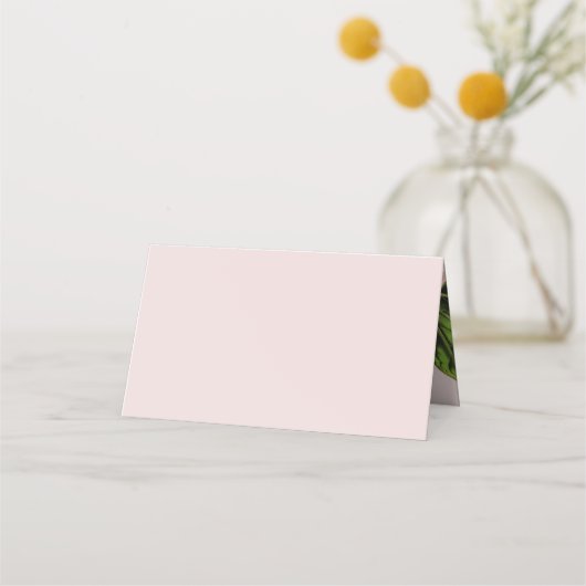 結婚披露宴ヴィンテージピンクフローラ牡丹フラワー プレイスカード (裏面)