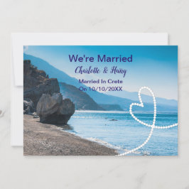 結婚披露宴後のパーティー結婚したをクレートで 招待状