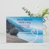 結婚披露宴後のパーティー結婚したをクレートで 招待状 (スタンド正面)