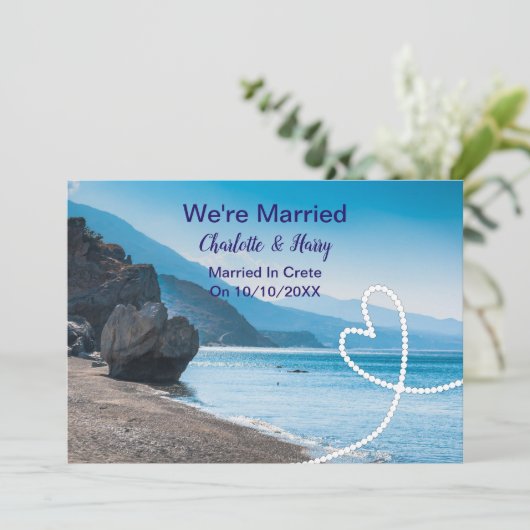 結婚披露宴後のパーティー結婚したをクレートで 招待状 (スタンド正面)