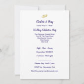 結婚披露宴後のパーティー結婚したをクレートで 招待状 (裏面)