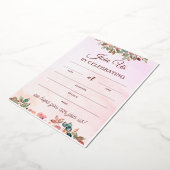 結婚披露宴招待状かわいい結婚の計画 箔招待状 (回転した状態)