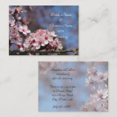 結婚披露宴詳細カード。 エンクロージャーカード (正面/裏面)