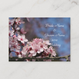 結婚披露宴詳細カード。 エンクロージャーカード