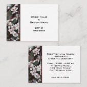 結婚披露宴詳細カード。 エンクロージャーカード (正面/裏面)