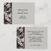 結婚披露宴詳細カード。 エンクロージャーカード (正面/裏面)