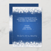 結婚披露宴魔法スパルクルブルー 招待状 (正面/裏面)