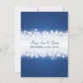 結婚披露宴魔法スパルクルブルー 招待状 (裏面)