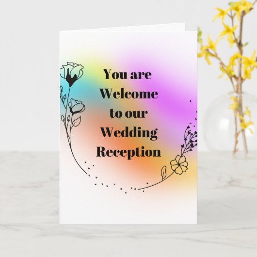 結婚披露宴 カード (黄色い花)