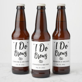 結婚披露宴 パーソナライズ I Do Brews ビールラベル