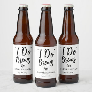 結婚披露宴 パーソナライズ I Do Brews ビールラベル