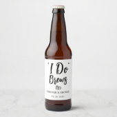 結婚披露宴 パーソナライズ I Do Brews ビールラベル (正面)