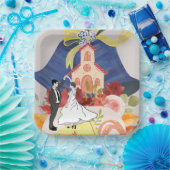 結婚披露宴 ペーパープレート (パーティー)