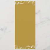 結婚披露宴 |モダンタイポグラフィ(金ゴールド) メニュー (裏面)