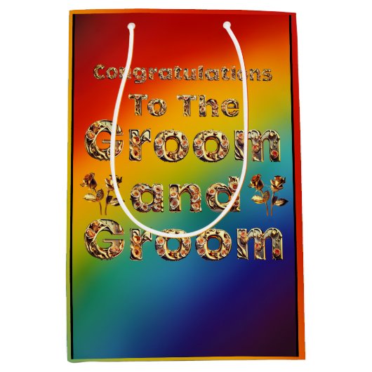 結婚抱き枕 ミディアムペーパーバッグ (正面)