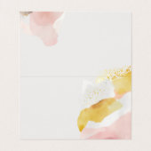 結婚抽象芸術シンプル 名刺 (内部フラット)