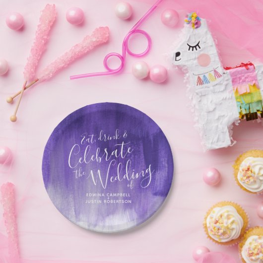 結婚抽象芸術紫外紙プレート ペーパープレート (パーティー)