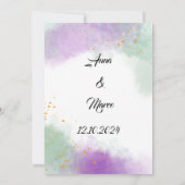 結婚抽象芸術 招待状 (裏面)