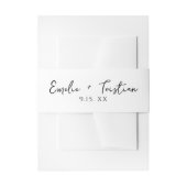 結婚招待状用帯 招待状ベリーバンド (正面例)