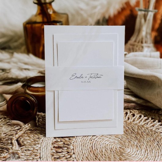 結婚招待状用帯 招待状ベリーバンド