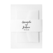 結婚招待状用帯 招待状ベリーバンド (正面例)