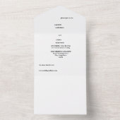 結婚招待状.オールインワン。スクリプト オールインワン招待状 (内側)