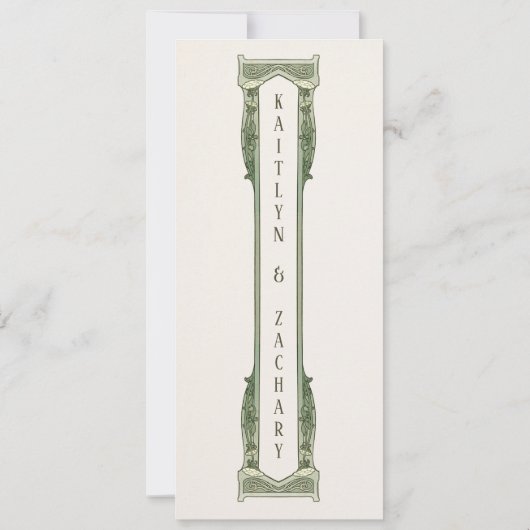 結婚招待状 |フローラアールヌーボー 招待状 (裏面)