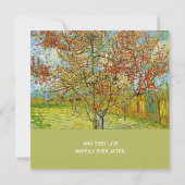 結婚招待状.ヴィンテージフローラピンクピーチトレージ 招待状 (裏面)